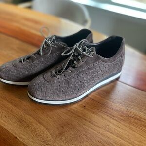 Stuart Weitzman suede relay sneakers